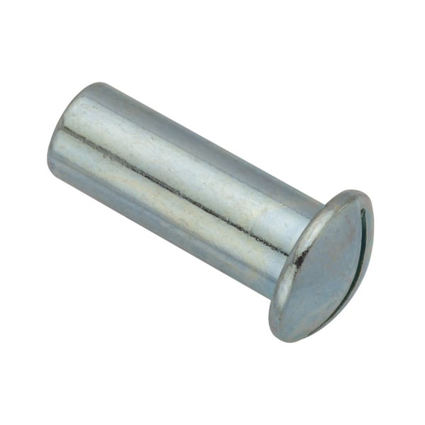 Ampg Barrel Nut, 1/4"-20, 1 in Brl Lg, 3/8 in Brl Dia, Steel Zinc Plated Z4542 - main