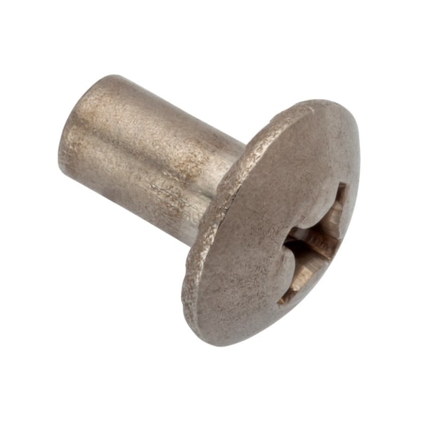 Ampg Barrel Nut, #8-32, 3/8/2023 Brl Lg, 7/32 in Brl Dia, 18-8 Stainless Steel Unfinished Z4741 - main