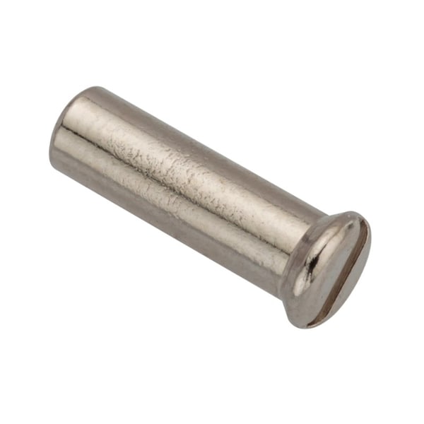 Ampg Barrel Nut, #6-32, 5/8 in Brl Lg, 3/16 in Brl Dia, Brass Nickel Plated Z4806 - main