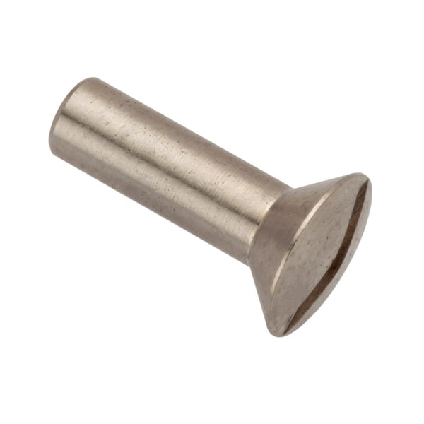 Ampg Barrel Nut, #6-32, 43/64 in Brl Lg, 3/16 in Brl Dia, Brass Nickel Plated Z4810 - main