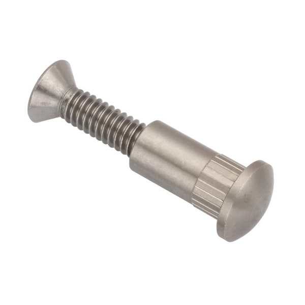 Ampg Arch Barrel/Screw, 1/4"-20, 3/4 in Brl Lg, 3/8 in Brl Dia, 18-8 Stainless Steel Unfinished Z5140 - main
