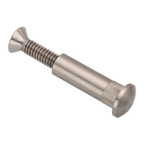Ampg Arch Barrel/Screw, 1/4"-20, 1-3/16 in Brl Lg, 3/8 in Brl Dia, 18-8 Stainless Steel Unfinished Z5142 - main