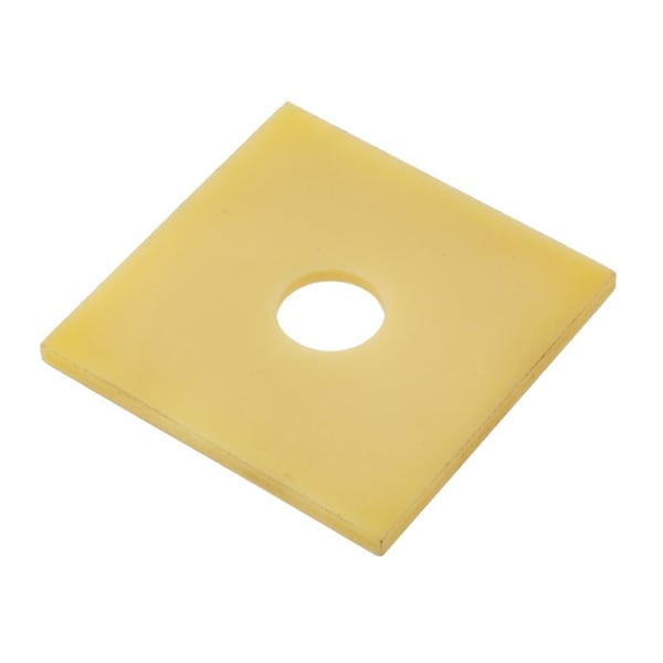 Zoro Select Square Washer, Fits Bolt Size 1/2 in , Fiberglass Plain Finish Z8344 - main