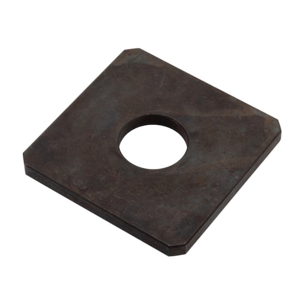 Zoro Select Square Washer, For Screw Size 1 in , Steel Black Oxide Finish Z8884H - main