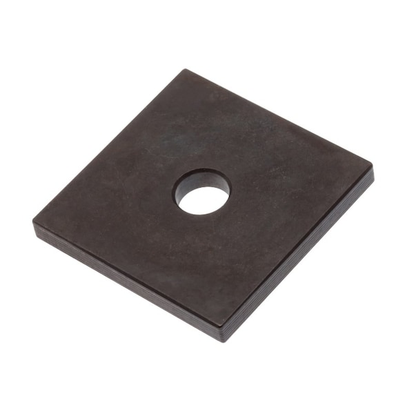 Zoro Select Square Washer, Fits Bolt Size M8 , Steel Black Oxide