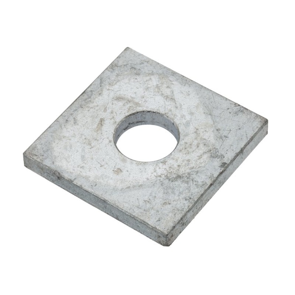 Zoro Select Square Washer, For Screw Size M14 , Steel Galvanized Finish Z8914-G - main