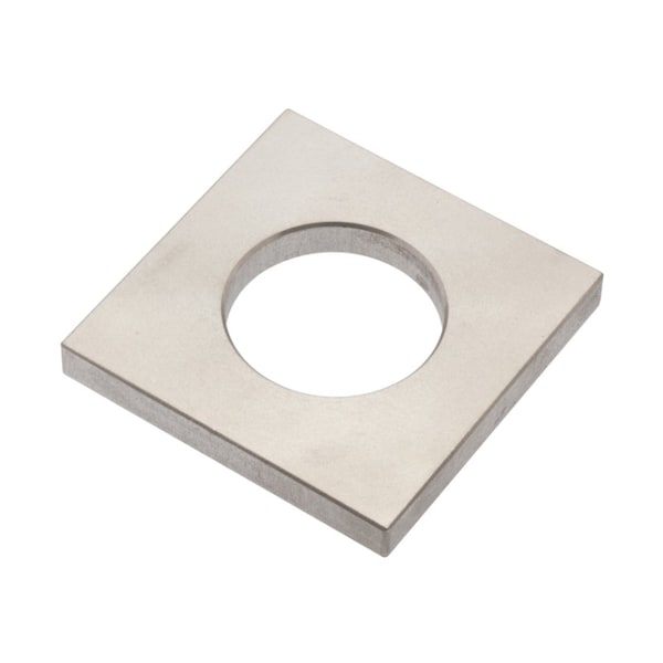 Zoro Select Square Washer, For Screw Size M20 , 18-8 Stainless Steel Plain Finish Z8920SS - main