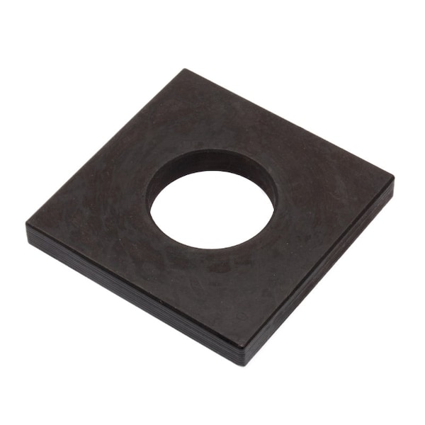 Zoro Select Square Washer, Fits Bolt Size 7/8 in Steel, Black Oxide Finish Z8960H