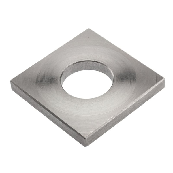 Zoro Select Square Washer, Fits Bolt Size 7/8 in , 18-8 Stainless Steel Plain Finish Z8960SS - main