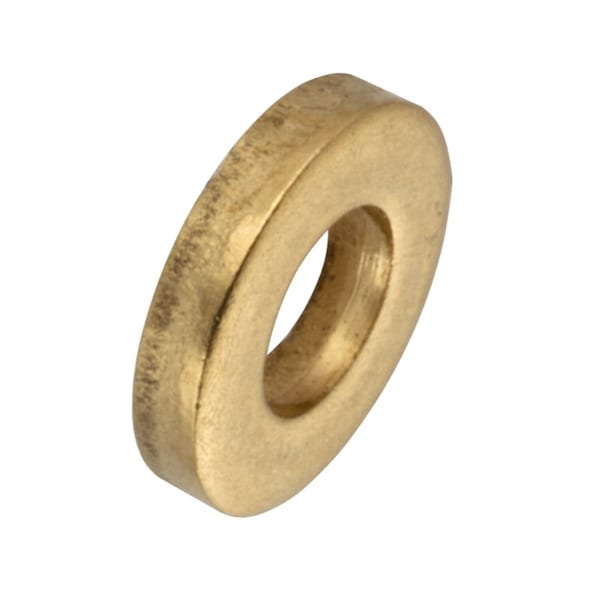 Zoro Select Flat Washer, For Screw Size #6 , Brass Plain Finish Z9156BR - main