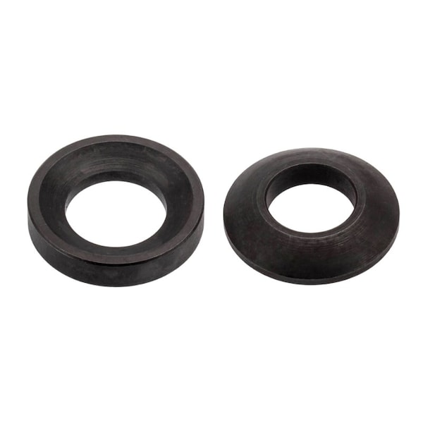 Zoro Select Spherical Washer, Fits Bolt Size M10 Steel, Black Oxide Finish, 1 PR Z9524SET Zoro