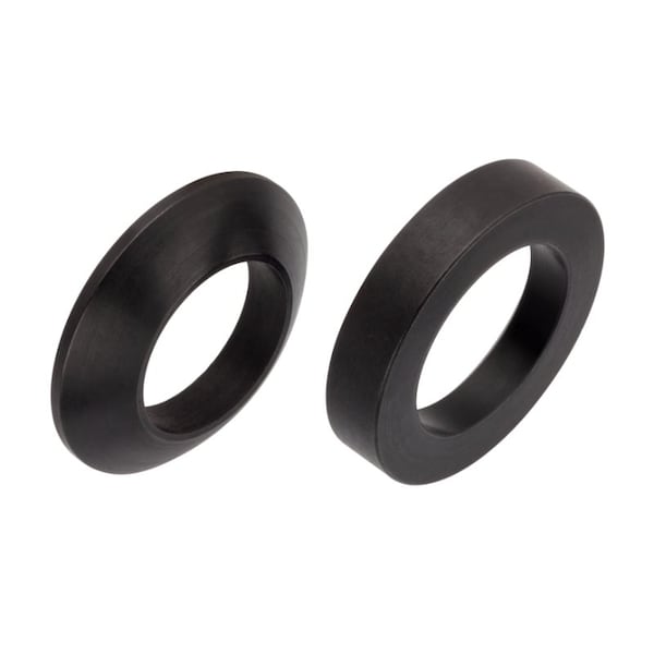 Zoro Select Spherical Washer, Fits Bolt Size M16 Steel, Black Oxide