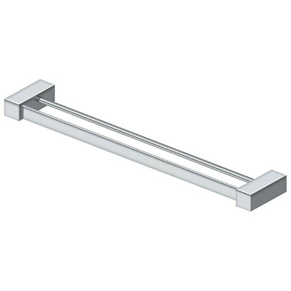Deltana Double Towel Bar Za Series Bright Chrome 24" ZA2006/24-26