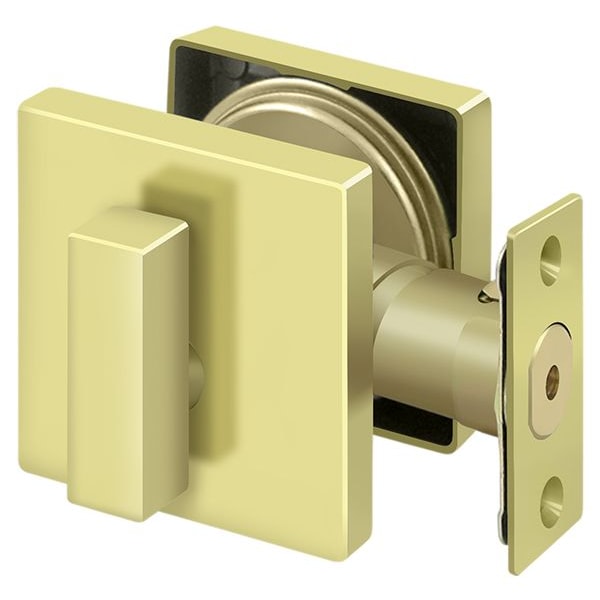 Deltana Zinc Single Cylinder Deadbolt Lock Grade 2 Bright Brass ZDSU3 - main