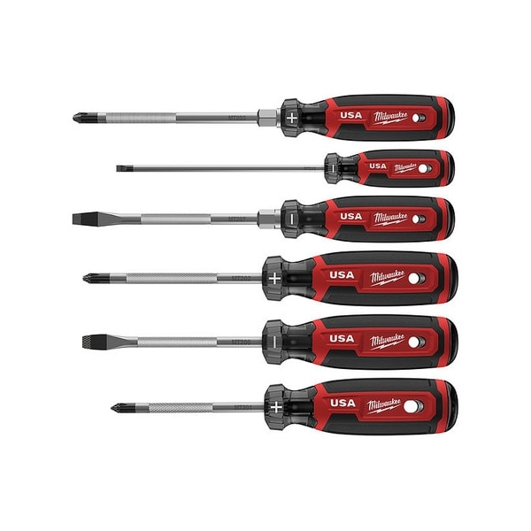 Milwaukee Tool 6 pc. Cushion Grip Screwdriver Kit ( Made in USA) MT200