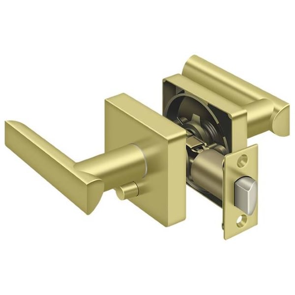 Deltana Right Hand Livingston Lever Privacy Bright Brass ZLLS2U3RH - main