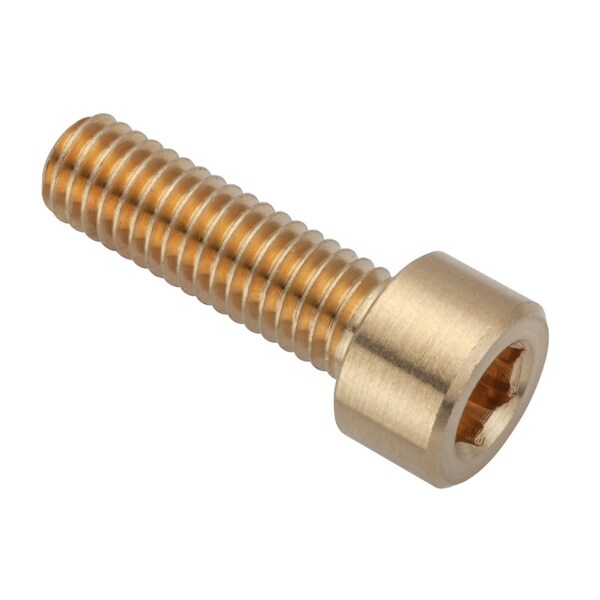 Ampg M6 Socket Head Cap Screw, Plain Brass, 20 mm Length ZS550M6X20 Zoro