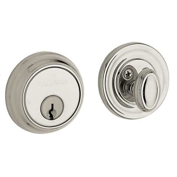 Baldwin Estate Lifetime Bright Nickel Deadbolts 8031.055 - main