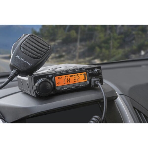 Midland Mobile Two Way Radio, 40 Output Watts, Blk MXT400 Zoro