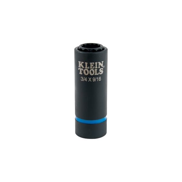 Klein Tools 2-in-1 Impact Socket, 12-Point, 3/4 and 9/16-Inch 66001