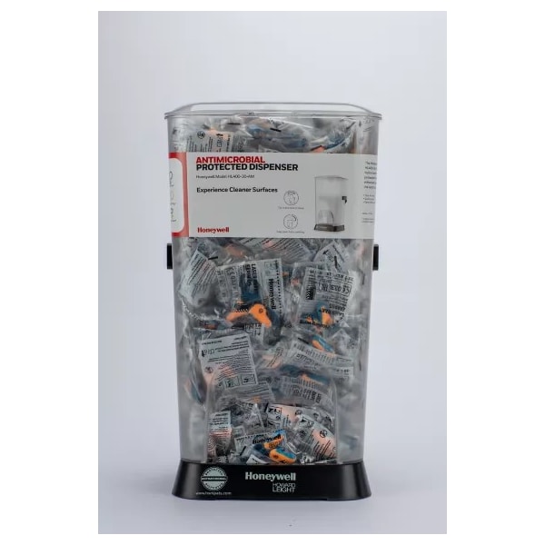 Honeywell Howard Leight HL400 Earplug Dispenser, TPE, Flanged, 27 dB NRR, Corded, 400 Pairs Per Pkg HL400-DPAS-30R-AM - main
