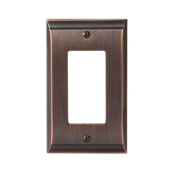 Amerock Candler 1 Rocker Wall Plates, Number of Gangs: 1 Zinc, Oil Rubbed Bronze Finish BP36504ORB - main