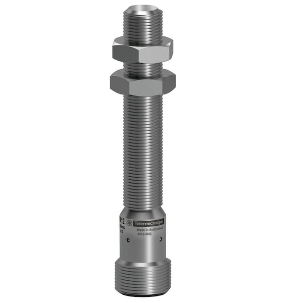 Telemecanique Sensors Cylindrical, Inductive Proximity Sensor, 8 mm Dia., Stainless Steel, M12, 3 Wires, Shielded XS908R1PAM12 - main