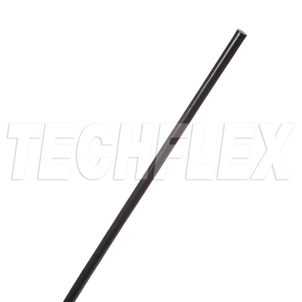 Techflex Braided Cable Sleeve, 100 ft, Acrylic Fiberglass, Black AGAG.04BK - main