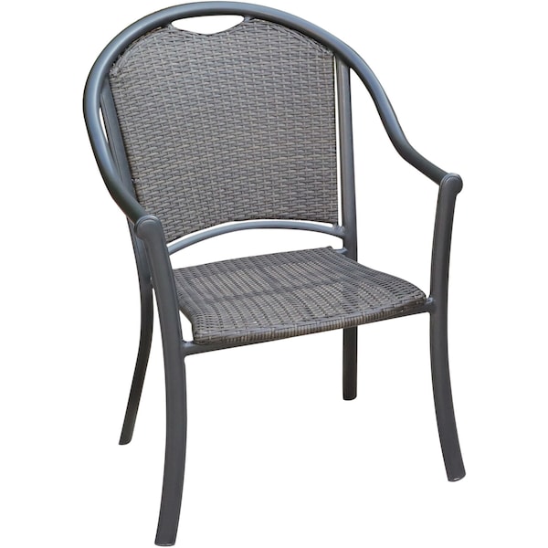 Hanover Commercial Woven Aluminum Dining Chair BAMDNCHR-1GM