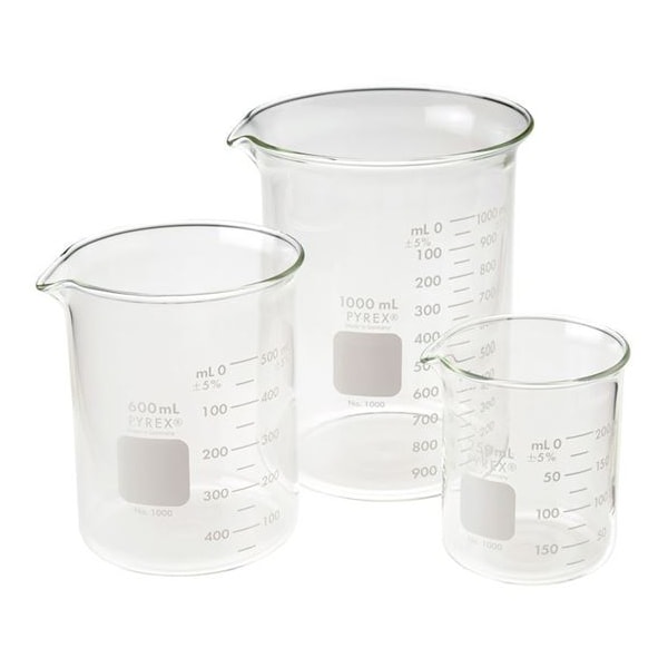 Chemglass Beaker, Low Form, 150mL,  CG-8048-150