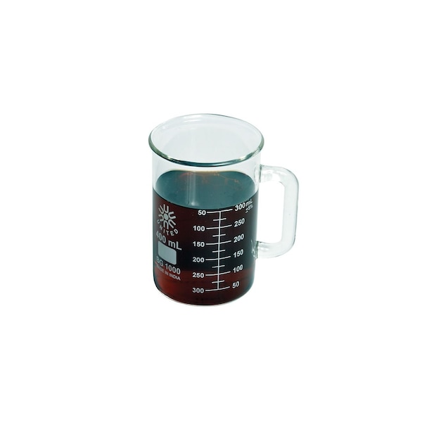 United Scientific Borosilicate Glass Beaker Mug, 400 mL BGMG400 Zoro