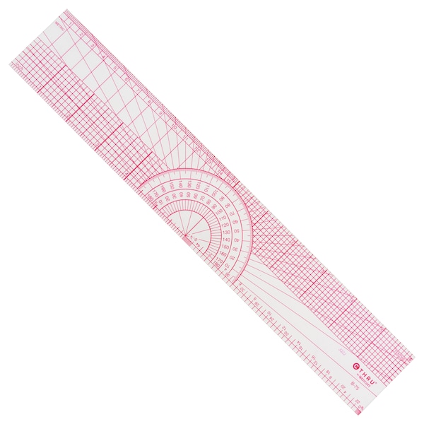 Westcott Protractors, 12" Beveled Protractor Ruler B75 Zoro