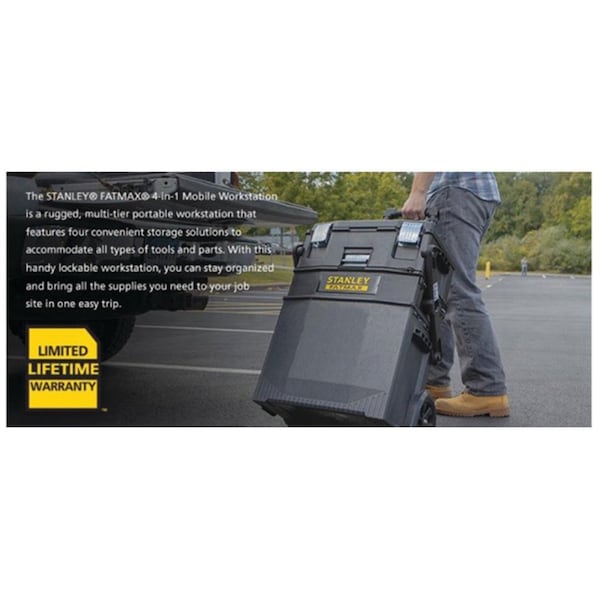 Stanley FATMAX 4-in-1 Mobile Tools and Parts Work Station