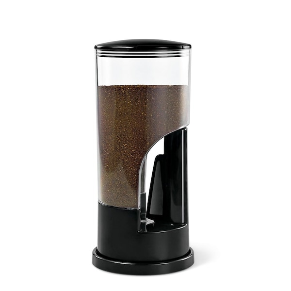 Honey-Can-Do Coffee Dispenser, 8 oz., Black/Chrome KCH-06079 | Zoro