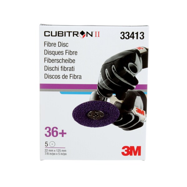 3M Cubitron CubitroniI Fibre Disc, 33413, 5"x7/8i, PK25 33413 - main