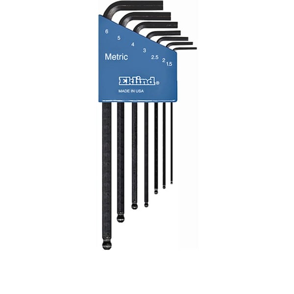 Eklind 7 Piece Metric L-Shape Hex Key Set, 13607 13607 | Zoro