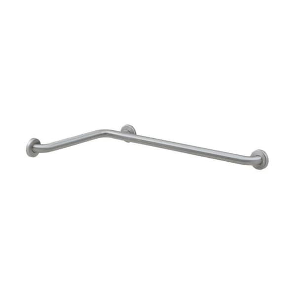 Bobrick B6861 Satin Stainless Steel Grab Bar, 19-3/4" x 34-3/4" L, Stainless Steel, Satin Stainless Steel B6861 - main