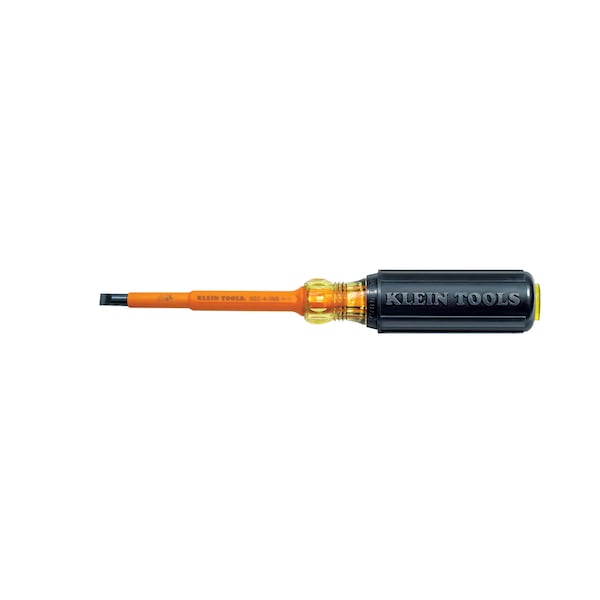 Klein Tools Insulated Slotted Screwdriver 1/4 in Round 602-4-INS