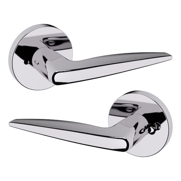 Baldwin Privacy Door Levers Bright Chrome 5166.260.PRIV - main