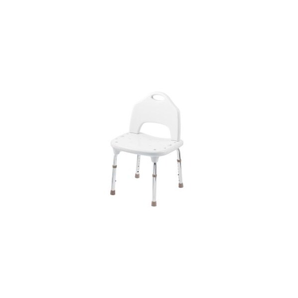 Moen 22" L, Adjustable Tub and Shower Chair Glacier, Glacier White