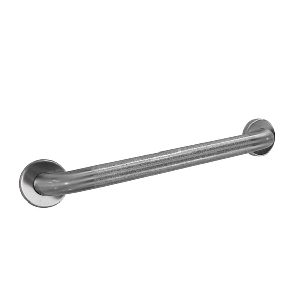 Bobrick Peened Straight Grab Bar, Peened, 1-1/2" dia., 51-1/8" L, Stainless Steel, Satin 6806.99X48 - main