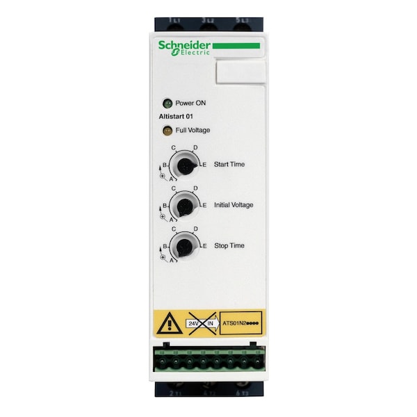 Schneider Electric Soft starter for asynchronous motor, Altistart 01, ATS01, 22A, 380 to 415V, 7.5 to 11kW ATS01N222QN - main