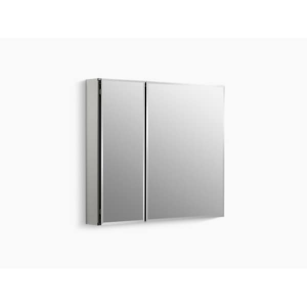 Kohler Aluminum Two-Door Medicine Cabinet With Mirrored Doors, Beveled Edges 30"Wx26"H CB-CLC3026FS - main