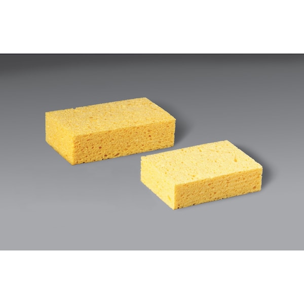 3M Sponge, 7 1/2 in L, Yellow, PK24 5-00-53200-07456-7