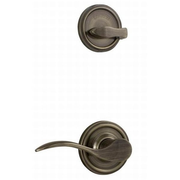Weslock RH Bordeau INT SGL CYL HSET Trim Lexington or Colonial Antique Brass R2100--UASL20 - main