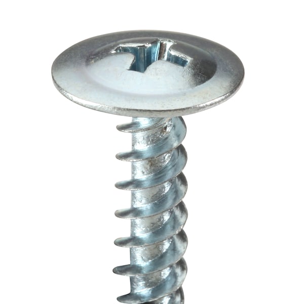 Zoro Select Sheet Metal Screw, #8 x 3/4 in, Zinc Plated