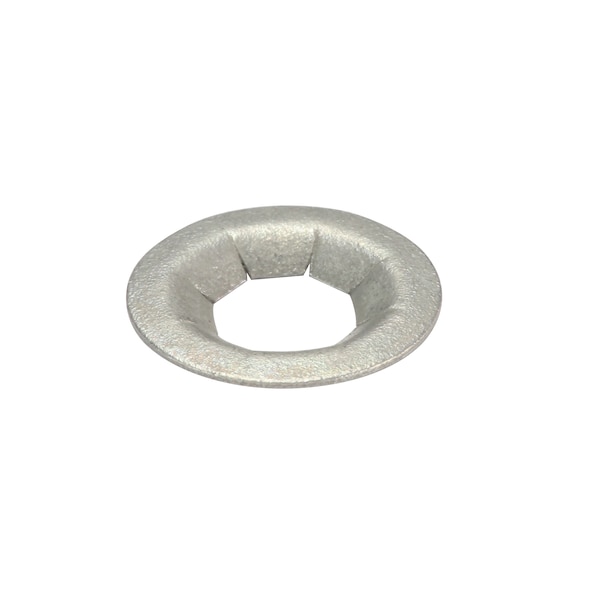 Zoro Select Push Nut, Stud Retention, Stl, 1/4 In, PK200, Thickness 0.