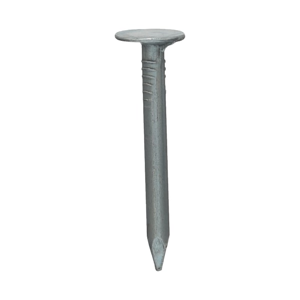 Zoro Select Roofing Nail, 1-1/4 in L, 3D, Steel, Electro