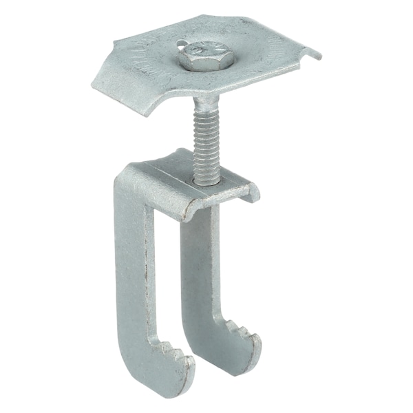 Zoro Select Grating Clip, For Screw Size 1/4 in, Carbon