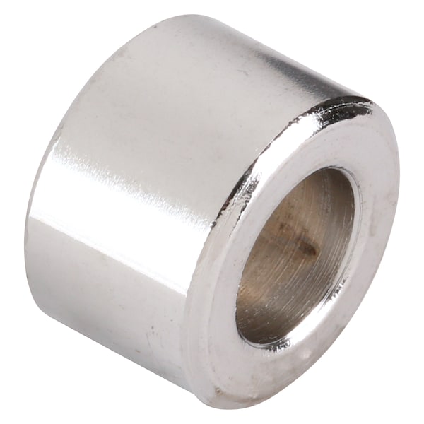 Zoro Select Spacer, 3/8 in Screw Size, Chrome Plated Steel, 1/2 in Overall Lg, 0.406 in Inside Dia, 5 PK MPB516 - main